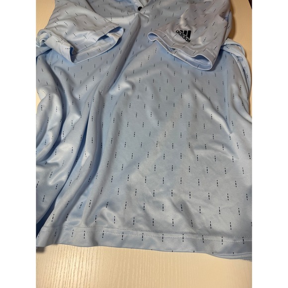 Men's Adidas Golf Polo Shirt Moisture Wicking Athletic Training Print Size XL - Picture 4 of 16